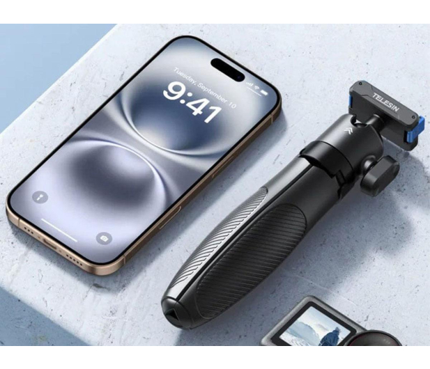 TELESIN Szybkozłączny Selfie Stick z tripodem do DJI Action - 1510277 - zdjęcie 4